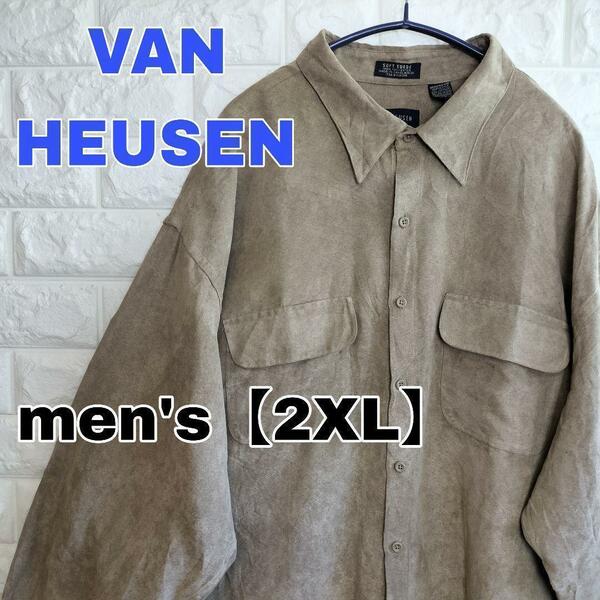 A814【VAN HEUSEN】長袖シャツ【メンズ2XL】18-181/2