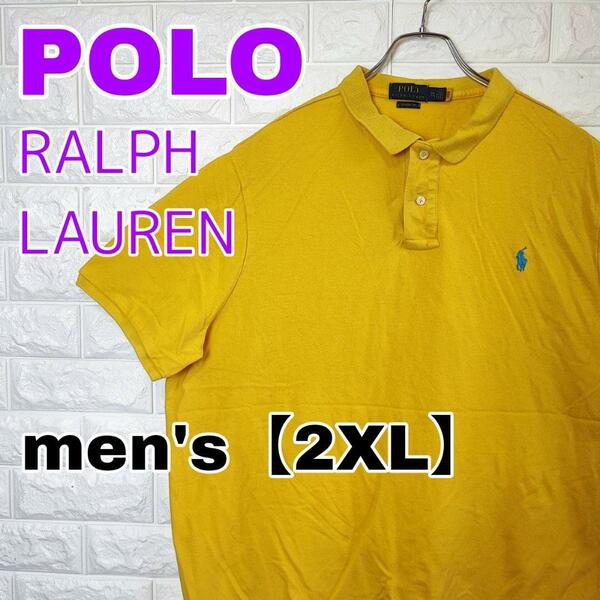 B594【POLO RALPH LAUREN】半袖ポロシャツ【メンズ2XL】