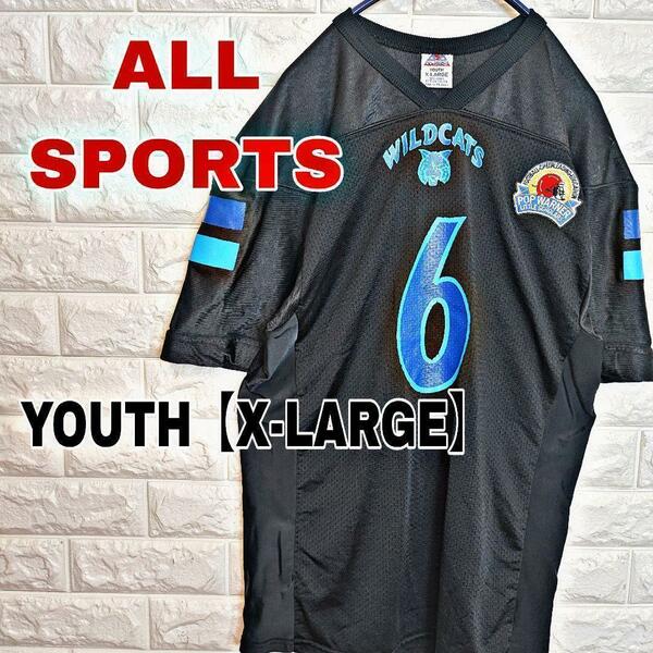 A556【ALL SPORTS】ゲームシャツ　【YOUTH X-LARGE】