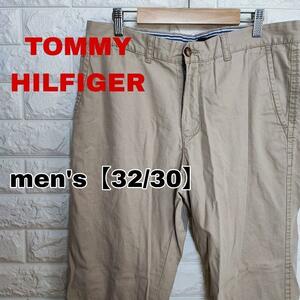 A254【TOMMY HILFIGER】チノパン【メンズ32/30】ベージュ