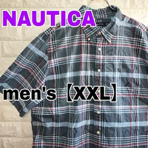 B554【NAUTICA】半袖シャツ【メンズ2XL】