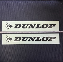 DUNLOP　ステッカー☆切り文字タイプ☆黒☆2枚組☆送料290円より☆☆_画像1