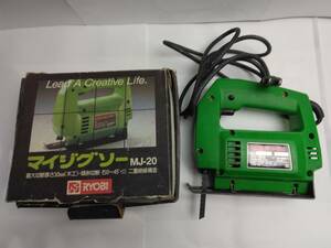 M959 新32 現状品　RYOBI　マイジグソー　MJ-20　電動のこぎり　二重絶縁構造　切断工具　電動工具　3/15