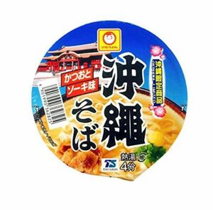 沖縄そば マルちゃん かつおとソーキ味88ｇ×12個 まるちゃん カップ麺 インスタント 沖縄限定