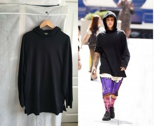 ACNE STUDIOS Oversize Fanex Side-Zip Sweatshirt　アクネ パーカー スリット ジップ オーバー fanex ブラック 黒　ジャスティン