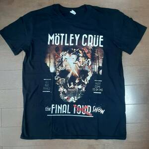 激レア バンドTシャツ MOTLEY CRUE モトリークルー FINAL SHOW 2015 12.31 LA 限定 黒 Lサイズ ロックTシャツ 古着 guns'n roses 