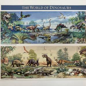 外国切手 USA THE WORLD OF DINOSAURS 32セント×15枚の画像1