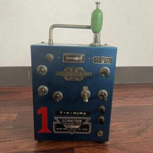 O.S. MINITRON TRANSMITTER ミニトロン RADIO CONTROL ラジコン TX-12SB 小川精機 OGAWA プロポ 送信機 中古品 ジャンク品