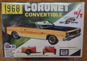 MPC1/25 1968 CORONET CONVERTIBLE” BONUS ! HAUL-AWAY TRAILER INCLUDED !　コロネット