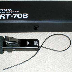 SONY CRT-70B Wireless Microphone グッド・デザイン！ ソニー ポケットサイズ ワイヤレス FM:76～90MHz マイクロフォン 送料390円の画像6