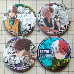 轟焦凍 缶バッジ 4個セット ヒロアカ 僕のヒーローアカデミア 轟 焦凍 SHOTO TODOROKI hiroaka badge