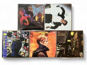 3E1★David Bowie/デヴィッド・ボウイ LPレコード★5枚セット 帯付含【LOW/ZIGGY STARDUST/LODGER 等】ロック まとめ