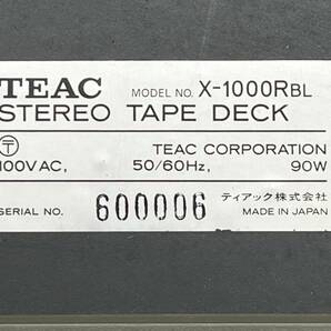 3M4★良品/通電OK★ TEAC ティアック オープンリールデッキ (X-1000R) オーディオの画像8