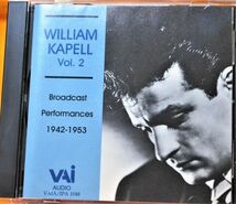 CD　VAI　米・輸入盤　☆　ウィリアム・カペル　放送録音集　2　1942～1953　☆　ムソルグスキー：　展覧会の絵　ほか_画像1