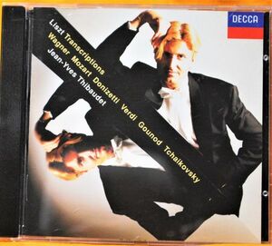CD　DECCA　独・輸入盤　☆　リスト：　ピアノ・トランスクリプション集　☆　ジャン＝イヴ・ティボーデ　（ピアノ）