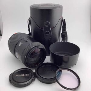 MINOLTA ミノルタ レンズ カメラレンズ AF ZOOM 100-300㎜ 1:4.5(32)-5.6 専用ケース付き　[k8127-y192]
