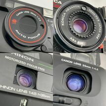 カメラまとめ売り CANON QUARTZ D/CANON BF 35QD N/CHINON AUTO GX DATE/Konica C 35コンパクトカメラ ジャンク品(k5539-y164)_画像10