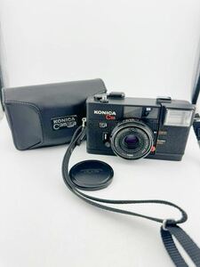 KONICA C35 EF コンパクトフィルムカメラ HEXANON 38mm F2.8 カメラケース付き【k3106-y173】