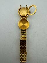 Lassen クリスチャン・ラッセン QZ 白文字盤 ゴールドカラー 腕時計【k3173】_画像7
