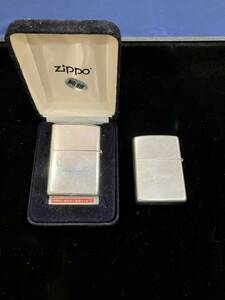  ZIPPO STERLING 2000 Zipoo スターリング シルバー 長期保管品 2点