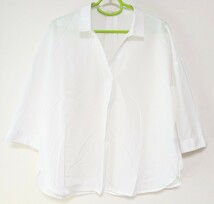 chocol raffine robe ショコラフィネローブ カジュアルシャツ 七分袖シャツ 七分袖 シャツ ブラウス トップス_画像1