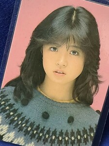 中森明菜　80年代昭和レトロ　ブロマイド　研音オフィシャル　Amadaラミネートカード　プロマイド　1/2の神話