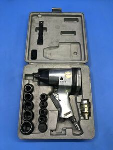 【 STRAIGHT 】1/2 SQ Drive AIR IMPACT WRENCH エアーインパクトレンチ 工具 大工道具 現場作業 ソケットセット 80