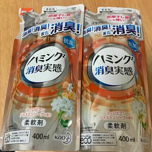 ハミング消臭実感 ヨーロピアンジャスミンソープの香り 柔軟剤 詰替用 400ml