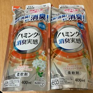 ハミング消臭実感 ヨーロピアンジャスミンソープの香り 柔軟剤 詰替用 400ml