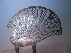 [. month ] antique * engraving skill large ...15cm... ornamental hairpin 16g