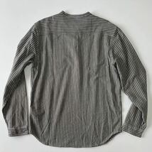 【希少】RRL “Black Striped Henry Shirt” M ヘンリー ネック プルオーバー シャツ カットソー ニット Ralph Lauren ヴィンテージ_画像6