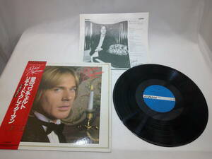 LP レコード 帯 RICHARD CLAYDERMAN リチャード クレイダーマン 愛のコンチェルト 午後の旅立ち 主題曲 ピアノ・ロマン