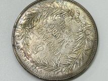 3251［古銭銀貨］銀貨保証 1894年 ドイツ領 ニューギニア極楽鳥５マルク銀貨 ドイツ銀貨　約27.87g　約38.11mm_画像4