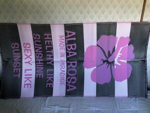  unused Alba Rosa ALBA ROSA beach mat go The pink x dark gray vinyl bag attaching made in Japan 
