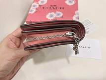 ◆コーチ COACH 財布 折財布 デイジー プリント 2つ折り スナップ ウォレット 箱付き バブルガムマルチ_画像6