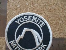 80s ヨセミテ国立公園 YOSEMITE NATIONAL PARK 刺繍ワッペン/登山Vintage観光patchロゴ ビンテージ旅行アウトドア土産USAパッチ自然 D22_画像9