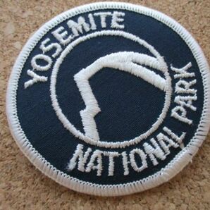 80s ヨセミテ国立公園 YOSEMITE NATIONAL PARK 刺繍ワッペン/登山Vintage観光patchロゴ ビンテージ旅行アウトドア土産USAパッチ自然 D22の画像2