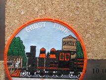 90s ナッツベリーファームGHOST TOWNゴーストタウン遊園地Knott's BERRY FARMワッペン/鉄道PATCH機関車USAビンテージPATCHお化け幽霊 D21_画像9