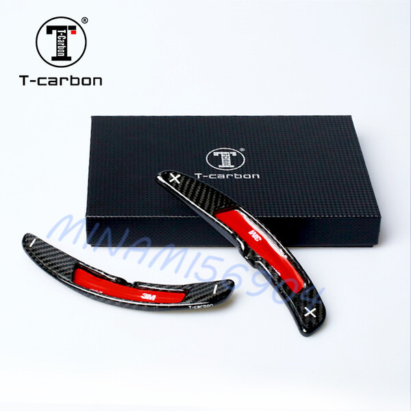 送料無料 T-carbon社製 ポルシェ718 911 918 パナメーラ カイエン マカン リアルカーボン パドルシフトエクステンション