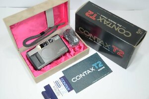 【 中古訳あり 】CONTAX T2 チタンブラック フイルムカメラ [管CX2524