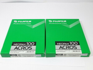 【 未開封.期限切れ.ジャンク品 】FUJIFILM NEOPAN 100 ACROS フイルム 2個セット フジフイルム [管2413FJ]