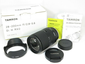 【 極上品 】TAMRON 28-200mm F2.8-5.6 Di III RXD A071SF ソニーE用 フルサイズ対応 タムロン 元箱付属完備 [管TM2483]