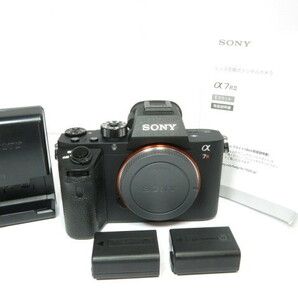 【 美品 6444ショット 】SONY α7RII ボディー ILCE-7RM2 純正予備バッテリー付 ソニー [管SO2580]の画像1