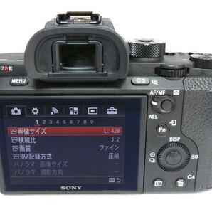 【 美品 6444ショット 】SONY α7RII ボディー ILCE-7RM2 純正予備バッテリー付 ソニー [管SO2580]の画像10