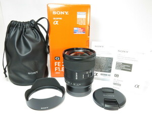 【 極上品 】SONY FE 20mm F1.8 G SEL20F18G レンズ ALC-SH162純正フード 説明書 元箱付 ソニー ［管SO2584］