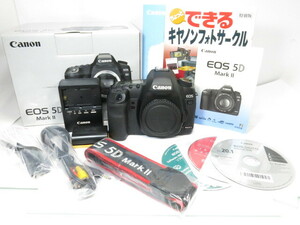 【 美品 】Canon EOS 5D MarkII ボディー フルサイズ キヤノン 元箱付き [管CN2641]
