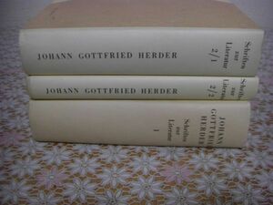 洋書 Johann Gottfried Herder Schriften zur Literatur ヨハン・ゴットフリート・ヘルダー文学著作集 F25