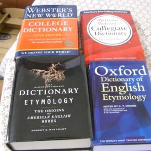 辞書洋書 4冊 Dictionary of Etymology、Merriam-Webster's、College Dictionary、Oxford English Etymology C8の画像3