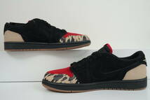 1円スタート　26cm DN3400 001 Sole Fly × Nike Air Jordan 1 Low Black and Sport Red ソールフライ × ナイキ エアジョーダン1 ロー_画像3