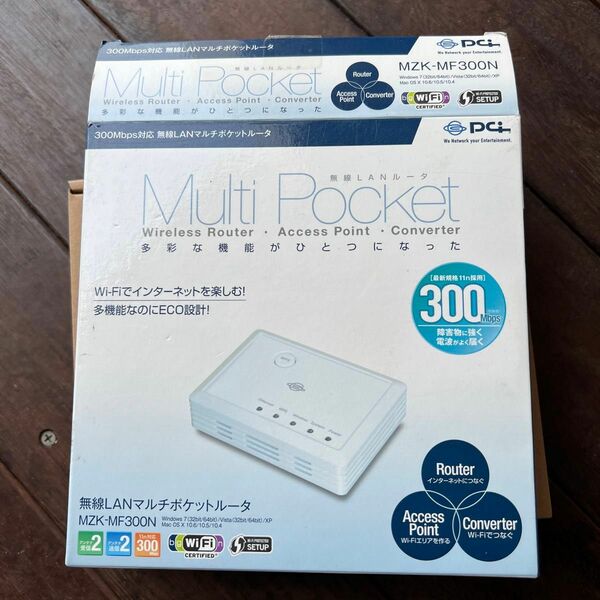 PLANEX 300Mbps 無線LANマルチファンクションルータ/アクセスポイント/コンバータ? MZK-MF300N ☆